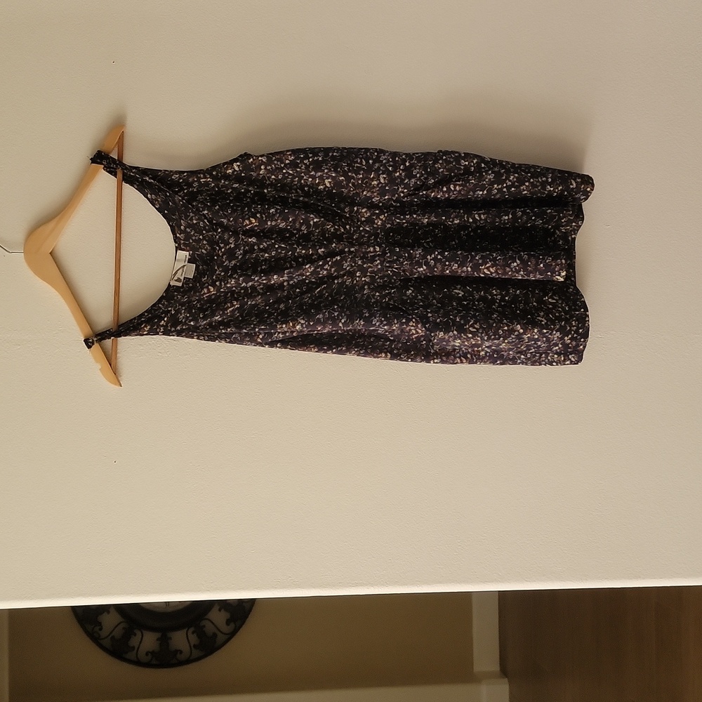 Navy floral dress